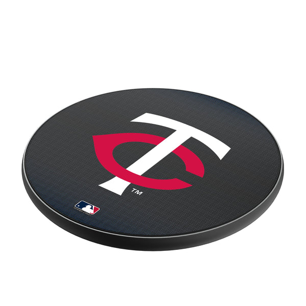 Minnesota Twins Linen 15-Watt Wireless Charger Iso.Jpg