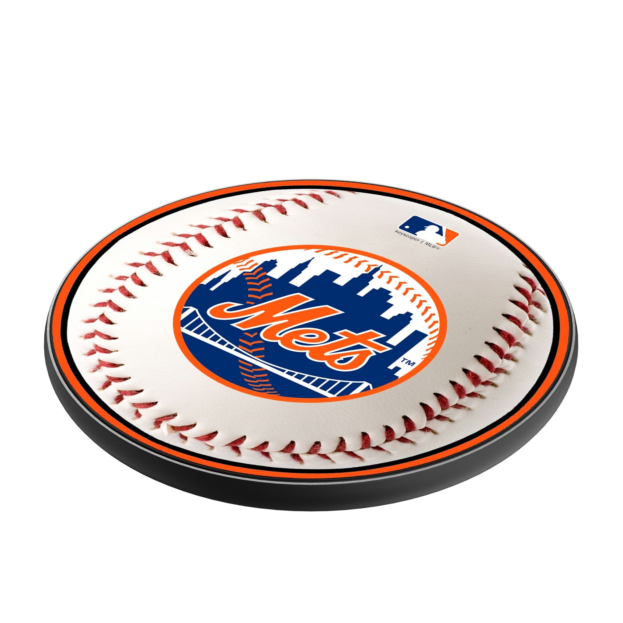 New York Mets Baseball 15-Watt Wireless Charger Iso.Jpg