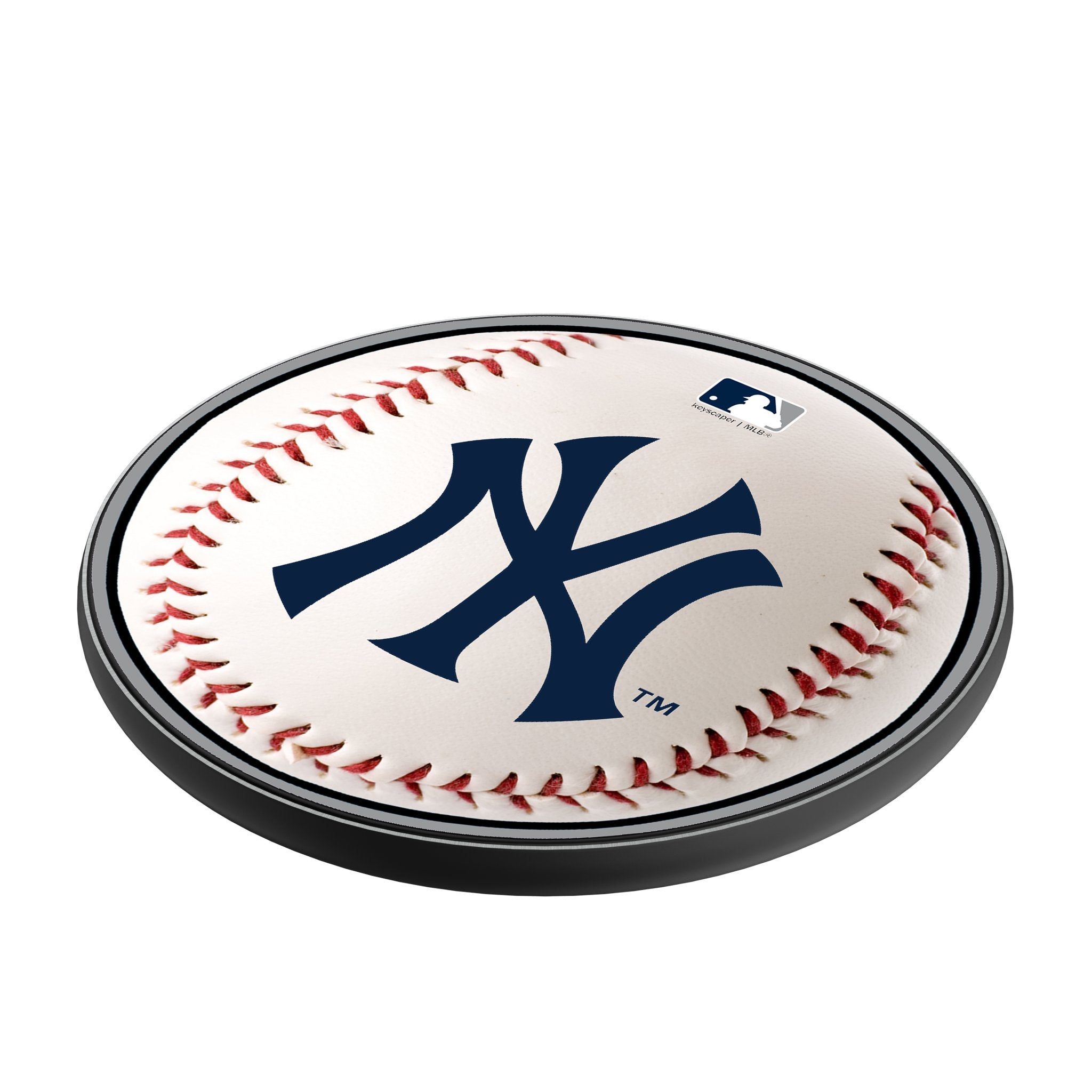 New York Yankees Baseball 15-Watt Wireless Charger Iso.Jpg