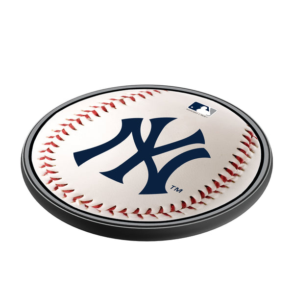 New York Yankees Baseball 15-Watt Wireless Charger Iso.Jpg