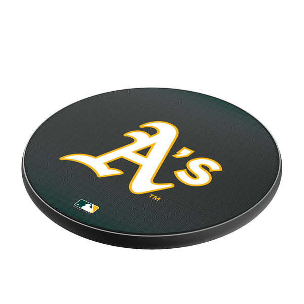 Oakland Athletics Linen 15-Watt Wireless Charger Iso.Jpg