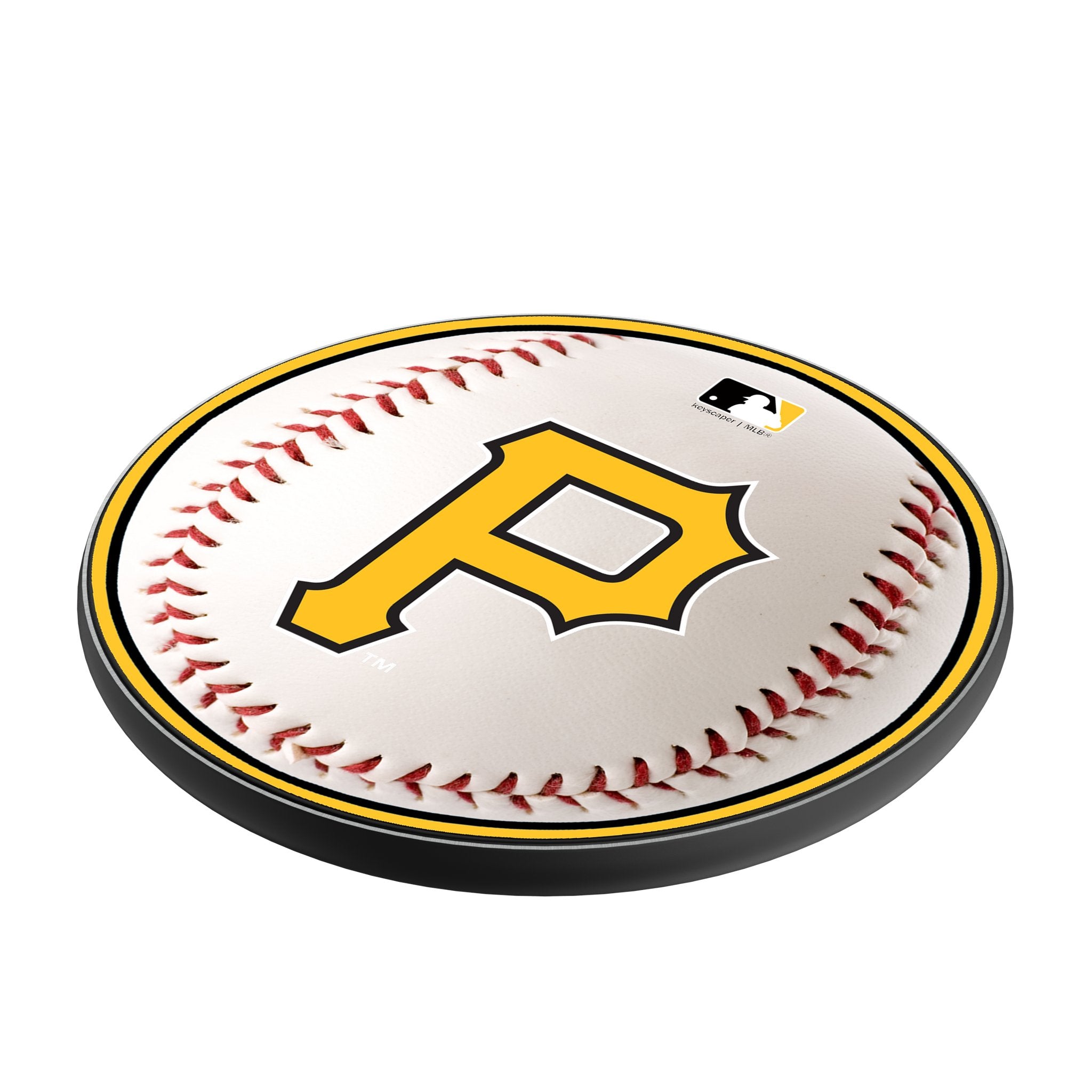 Pittsburgh Pirates Baseball 15-Watt Wireless Charger Iso.Jpg