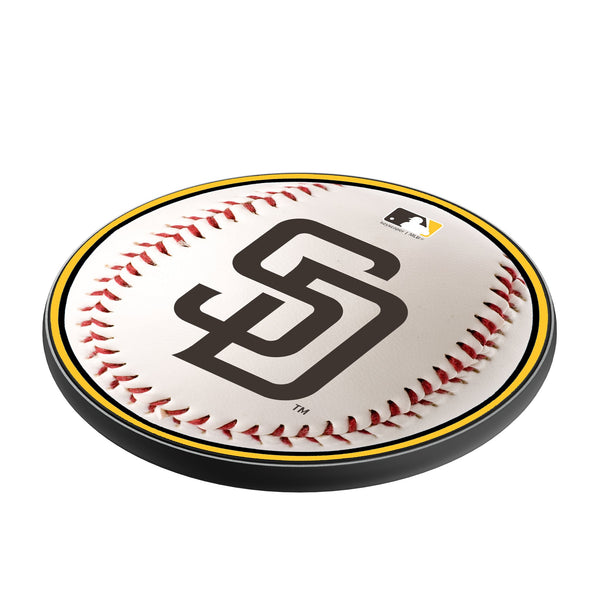 San Diego Padres Baseball 15-Watt Wireless Charger Iso.Jpg