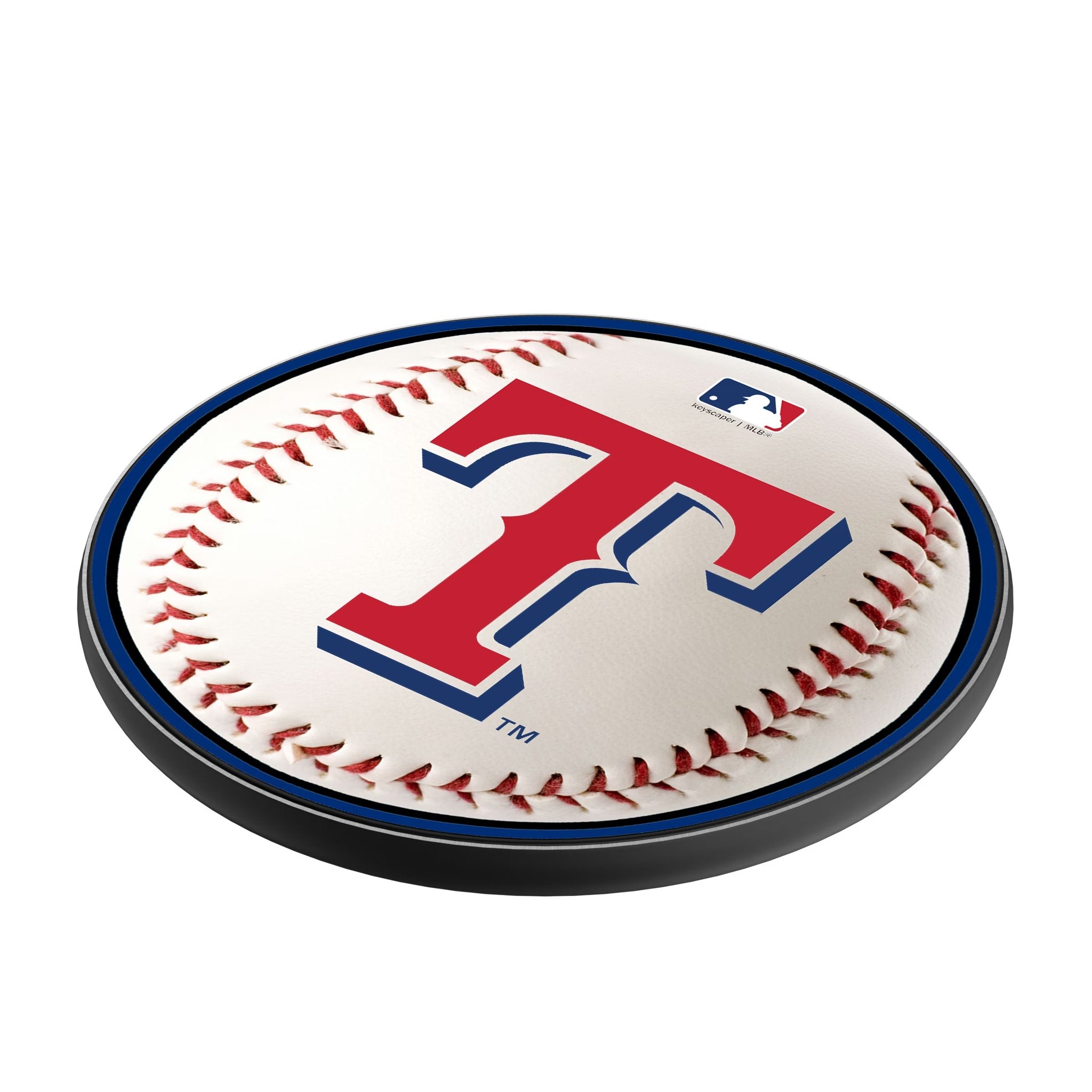 Texas Rangers Baseball 15-Watt Wireless Charger Iso.Jpg