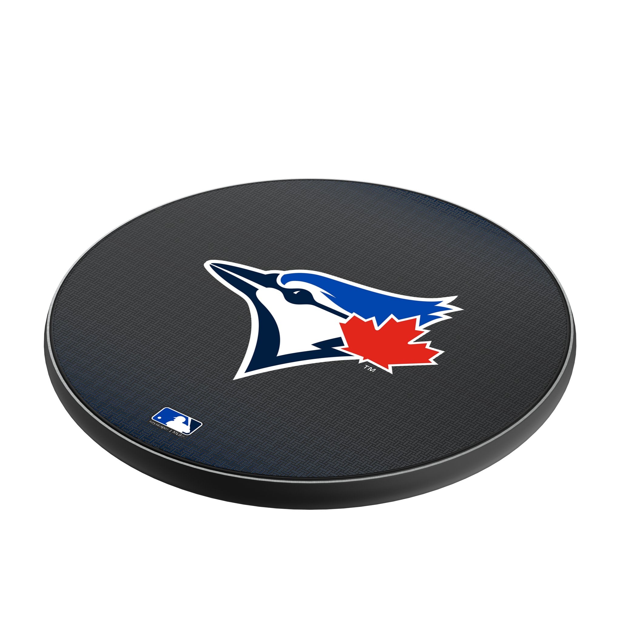 Toronto Blue Jays Linen 15-Watt Wireless Charger Iso.Jpg