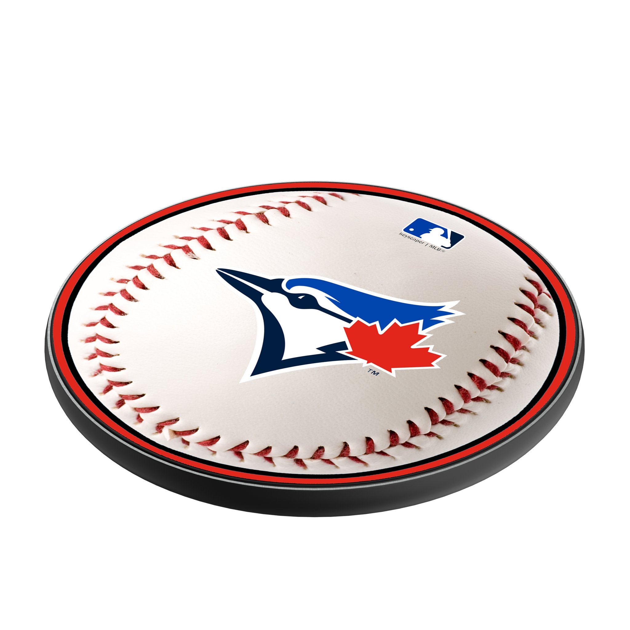 Toronto Blue Jays Baseball 15-Watt Wireless Charger Iso.Jpg