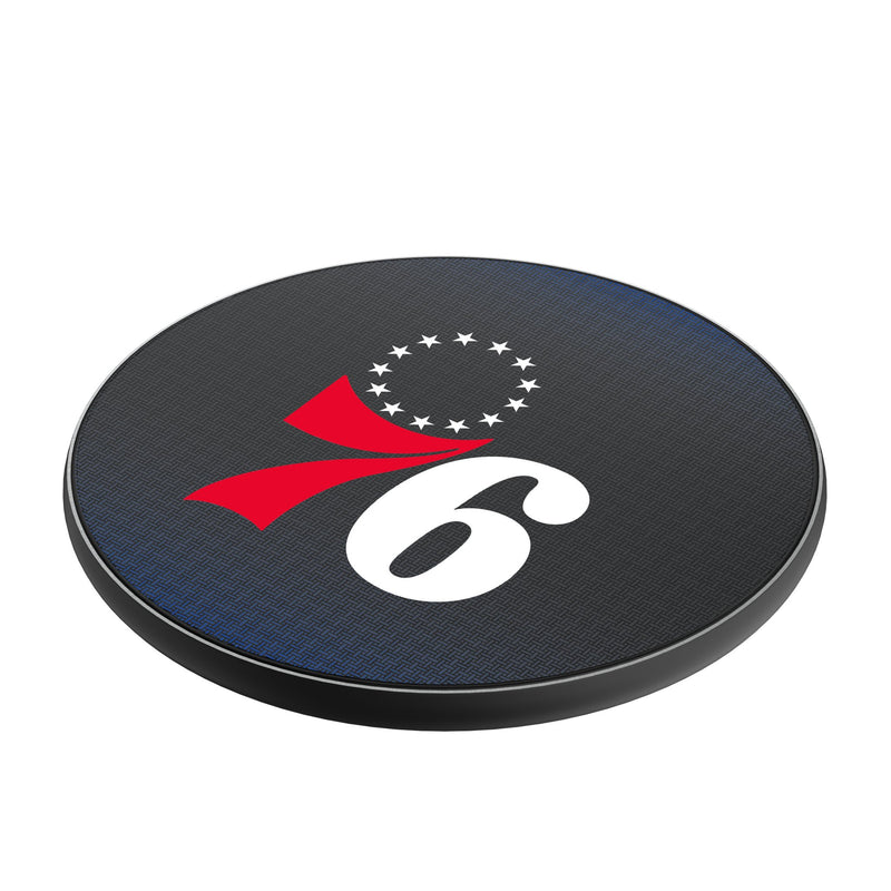 Philadelphia 76ers Linen 15-Watt Wireless Charger Iso.Jpg