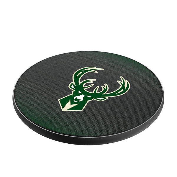 Milwaukee Bucks Linen 15-Watt Wireless Charger Iso.Jpg