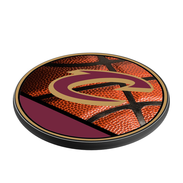 Cleveland Cavaliers Basketball 15-Watt Wireless Charger Iso.Jpg