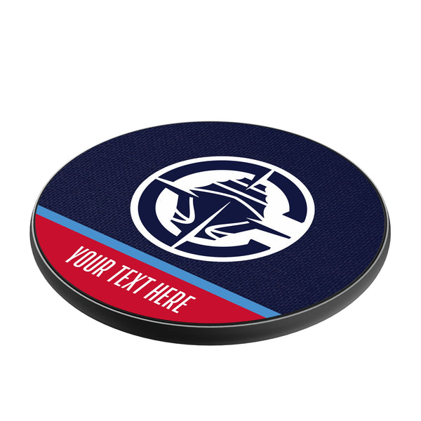 Los Angeles Clippers Personalized Endzone Solid 15-Watt Wireless Charger Iso.Jpg