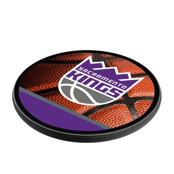 Sacramento Kings Basketball 15-Watt Wireless Charger Iso.Jpg