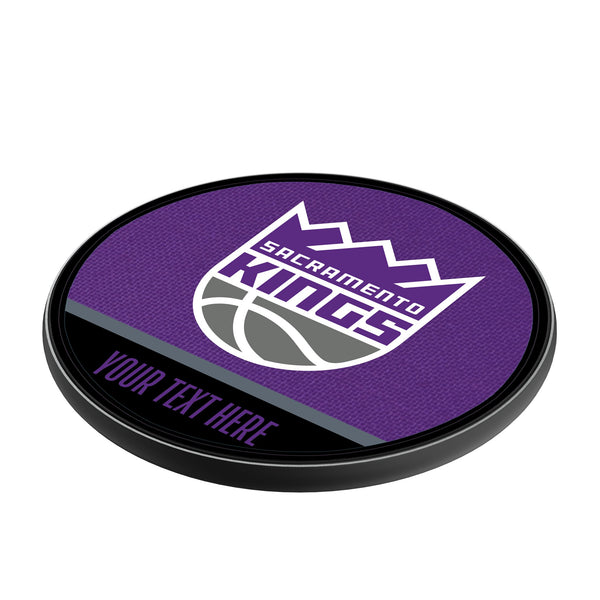 Sacramento Kings Personalized Endzone Solid 15-Watt Wireless Charger Iso.Jpg