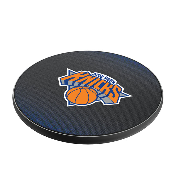 New York Knicks Linen 15-Watt Wireless Charger Iso.Jpg