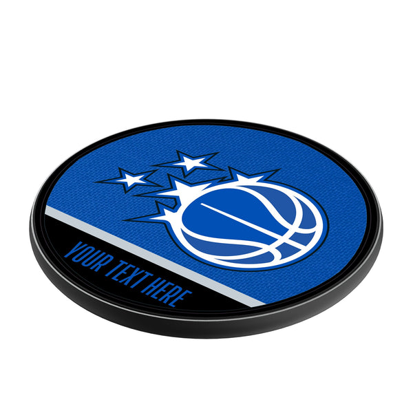 Orlando Magic Personalized Endzone Solid 15-Watt Wireless Charger Iso.Jpg