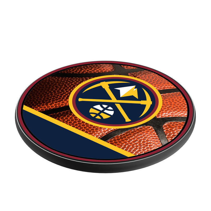 Denver Nuggets Basketball 15-Watt Wireless Charger Iso.Jpg
