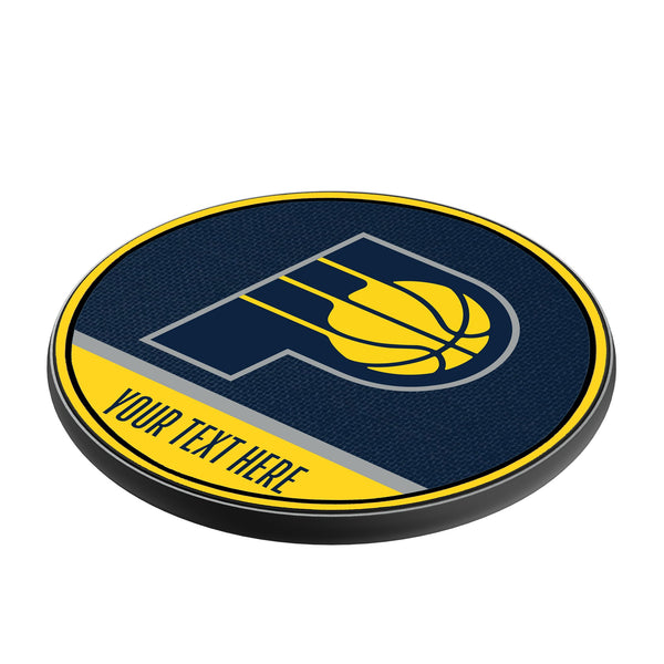 Indiana Pacers Personalized Endzone Solid 15-Watt Wireless Charger Iso.Jpg