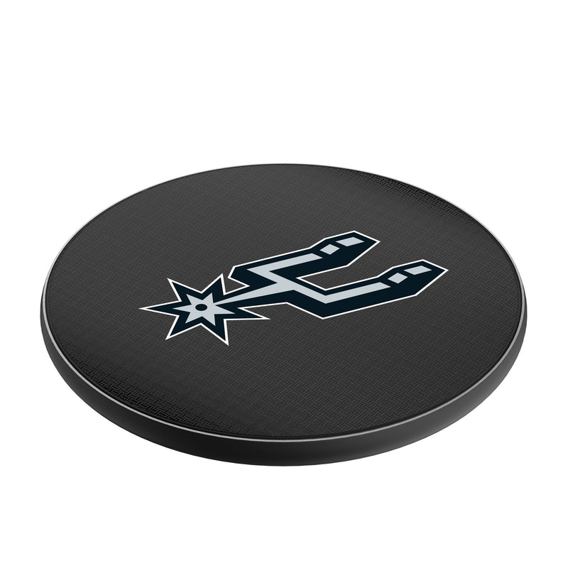 San Antonio Spurs Linen 15-Watt Wireless Charger Iso.Jpg