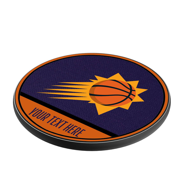 Phoenix Suns Personalized Endzone Solid 15-Watt Wireless Charger Iso.Jpg