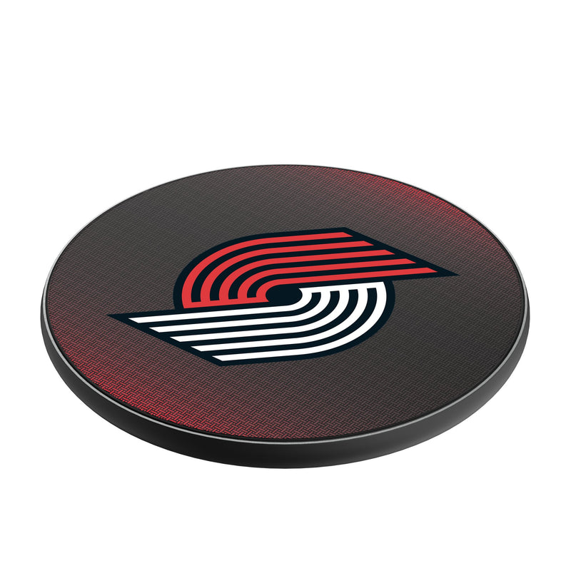 Portland Trail Blazers Linen 15-Watt Wireless Charger Iso.Jpg