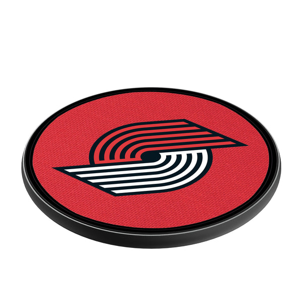 Portland Trail Blazers Solid 15-Watt Wireless Charger Iso.Jpg