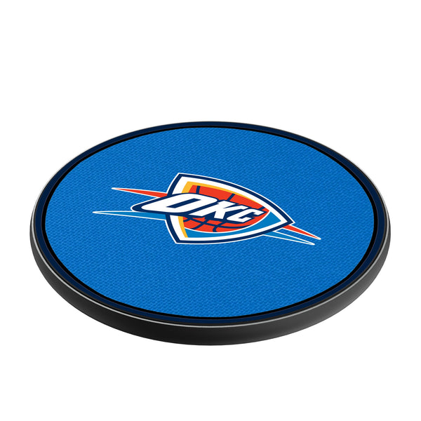Oklahoma City Thunder Solid 15-Watt Wireless Charger Iso.Jpg
