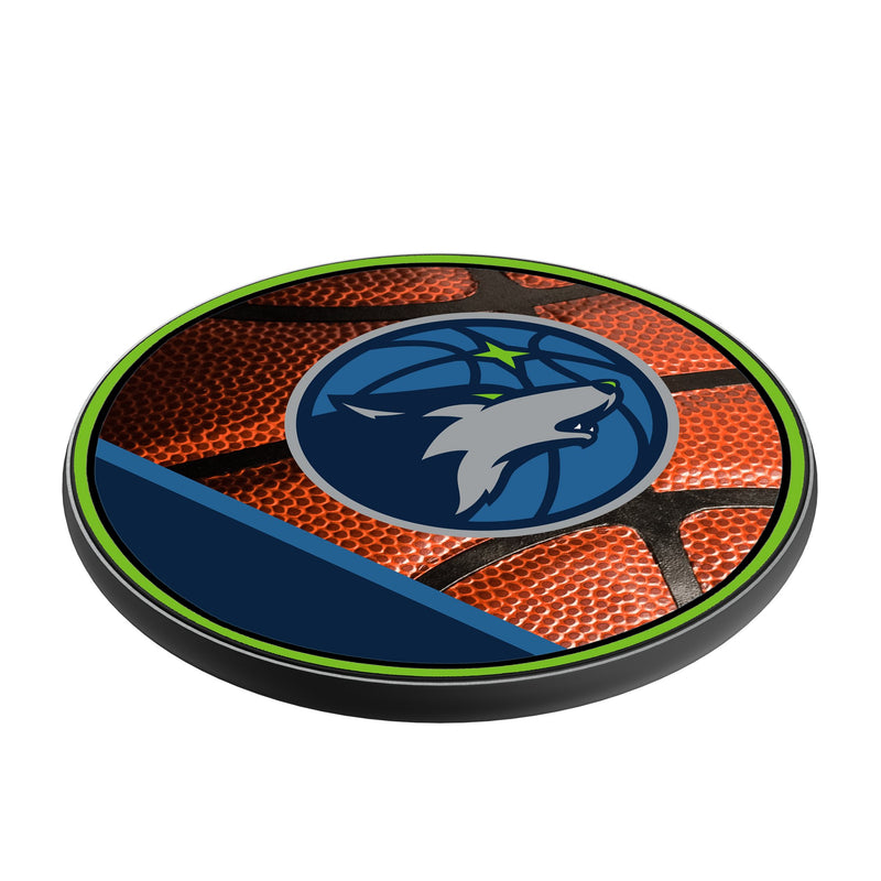 Minnesota Timberwolves Basketball 15-Watt Wireless Charger Iso.Jpg