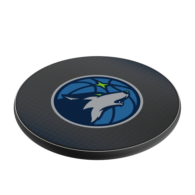 Minnesota Timberwolves Linen 15-Watt Wireless Charger Iso.Jpg