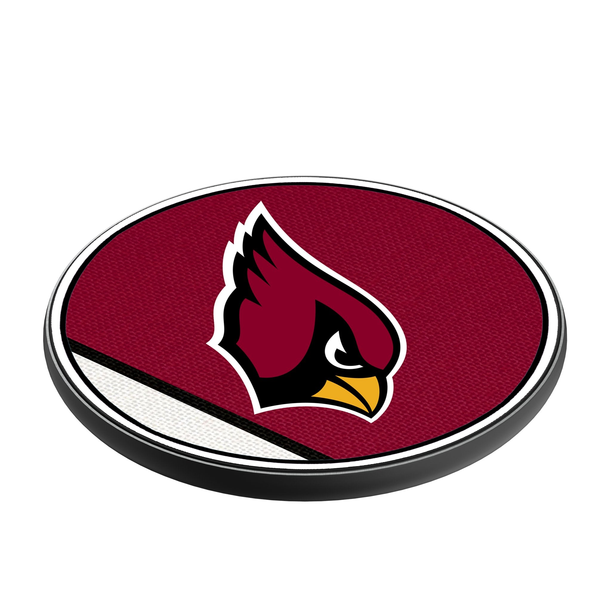 Arizona Cardinals Stripe 15-Watt Wireless Charger Iso.Jpg