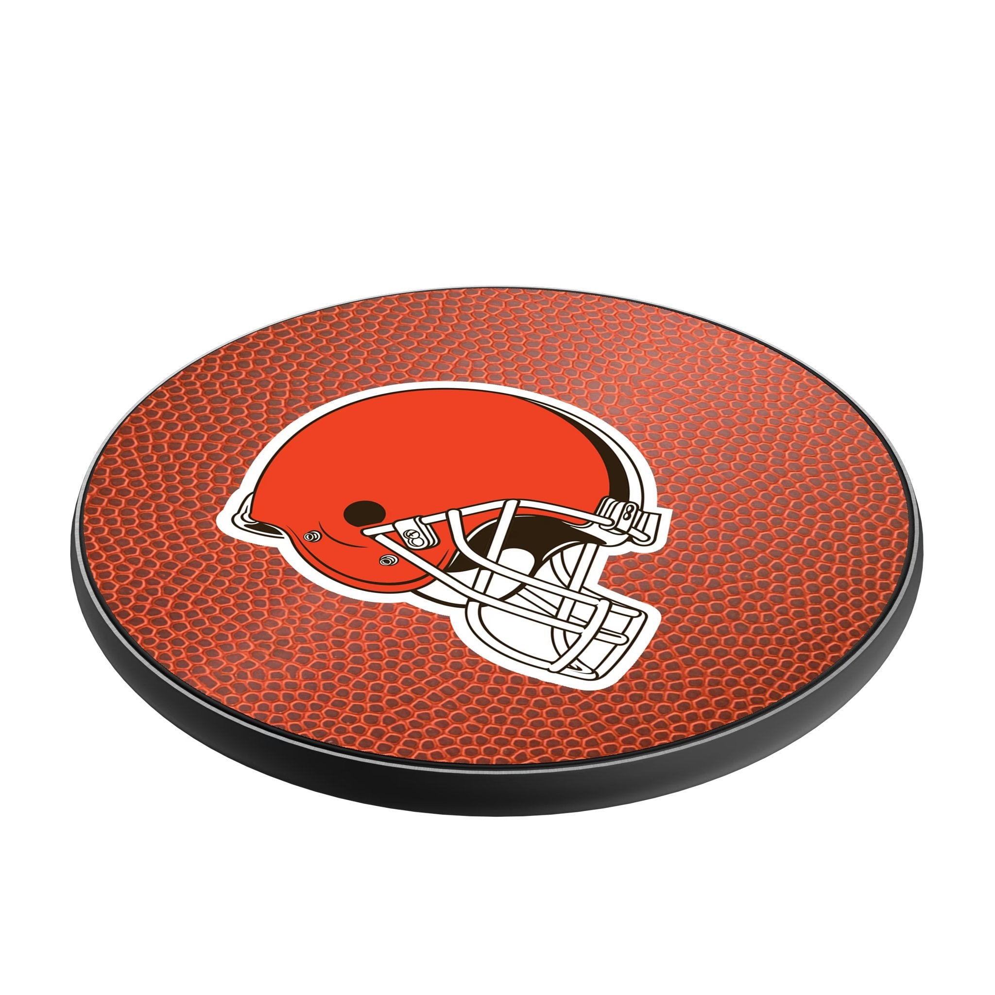 Cleveland Browns Football 15-Watt Wireless Charger Iso.Jpg