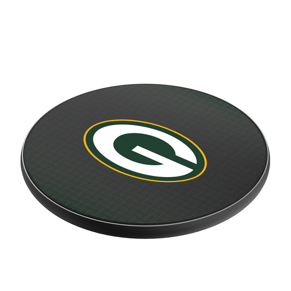 Green Bay Packers Linen 15-Watt Wireless Charger Iso.Jpg