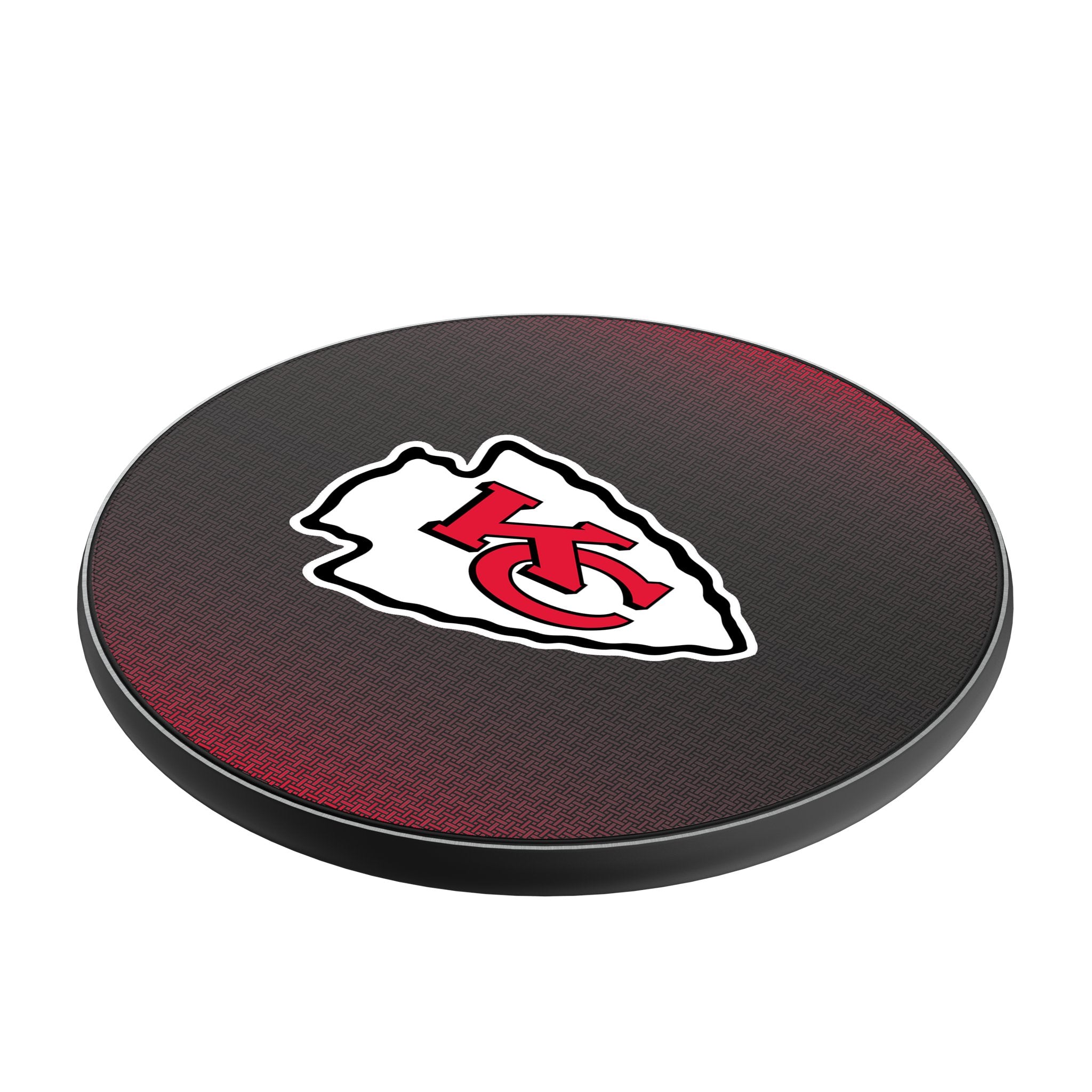 Kansas City Chiefs Linen 15-Watt Wireless Charger Iso.Jpg
