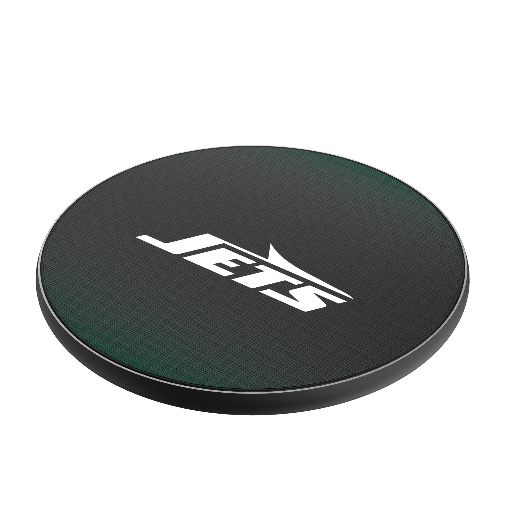 New York Jets Linen 15-Watt Wireless Charger Iso.Jpg