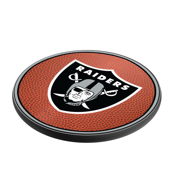 Las Vegas Raiders Football 15-Watt Wireless Charger Iso.Jpg