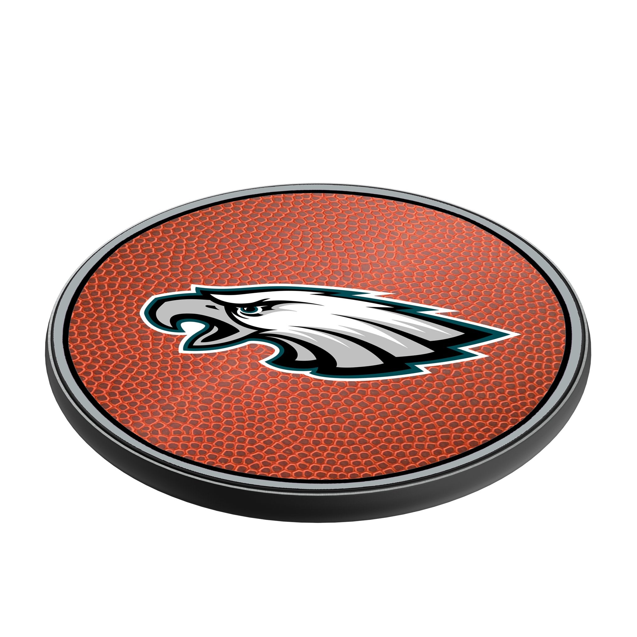 Philadelphia Eagles Football 15-Watt Wireless Charger Iso.Jpg