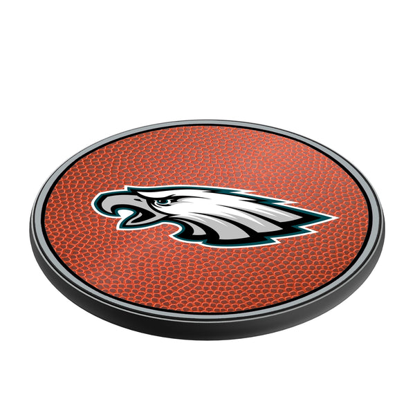 Philadelphia Eagles Football 15-Watt Wireless Charger Iso.Jpg