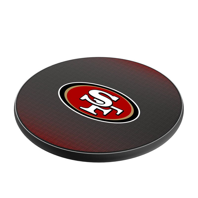 San Francisco 49ers Linen 15-Watt Wireless Charger Iso.Jpg