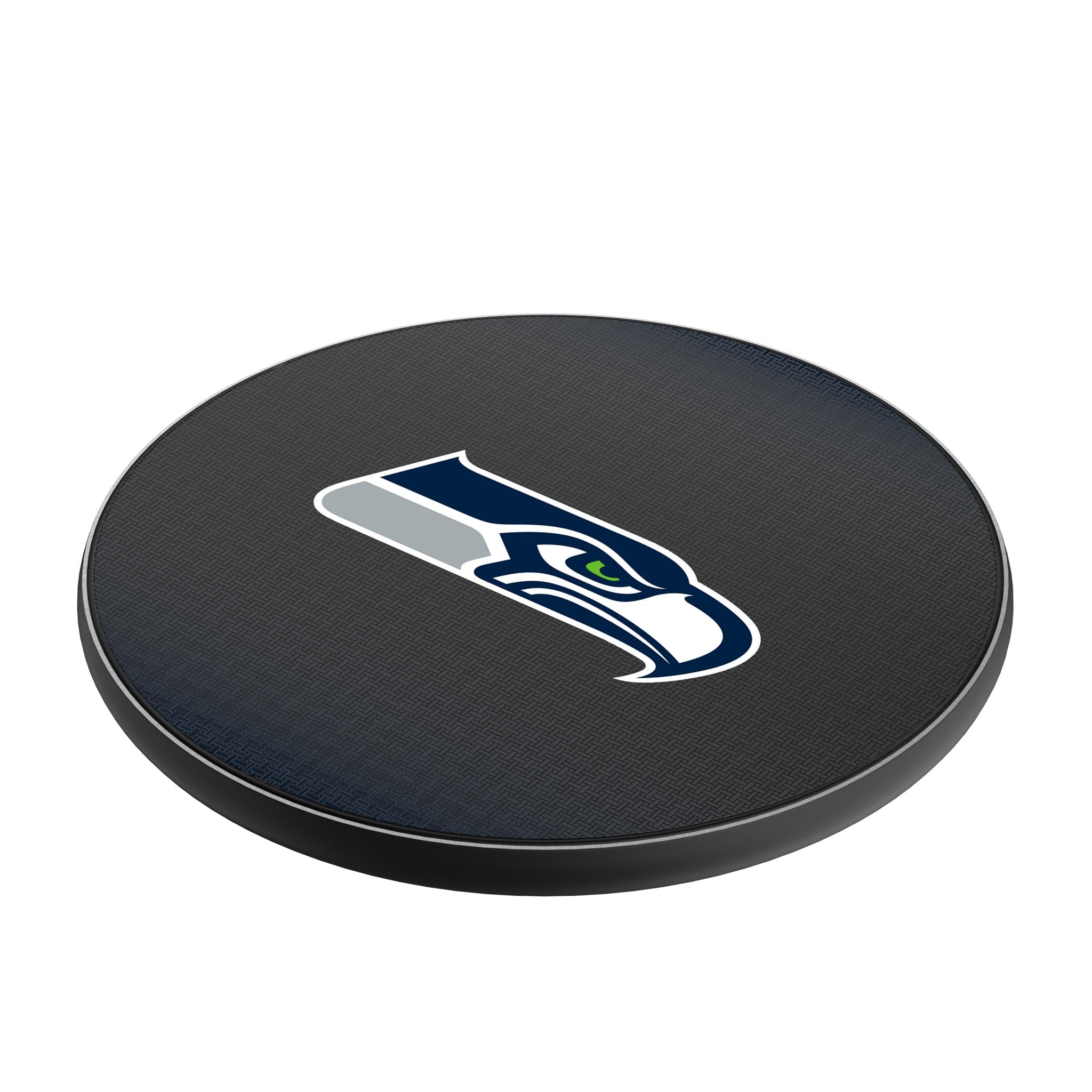 Seattle Seahawks Linen 15-Watt Wireless Charger Iso.Jpg