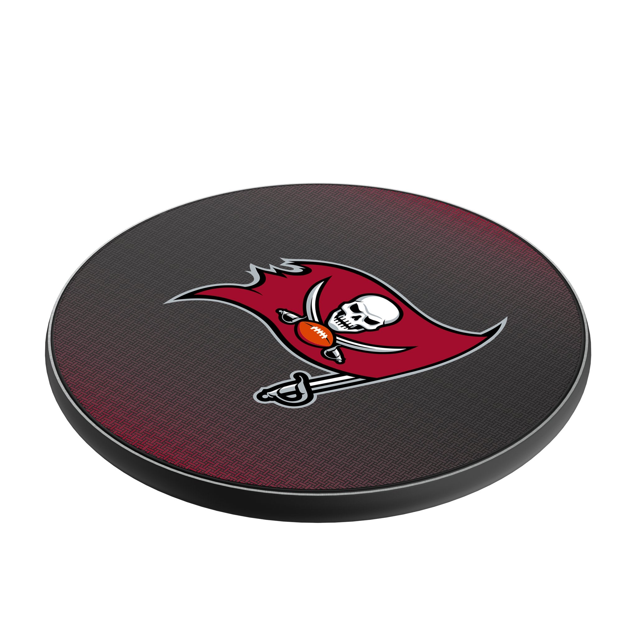 Tampa Bay Buccaneers Linen 15-Watt Wireless Charger Iso.Jpg