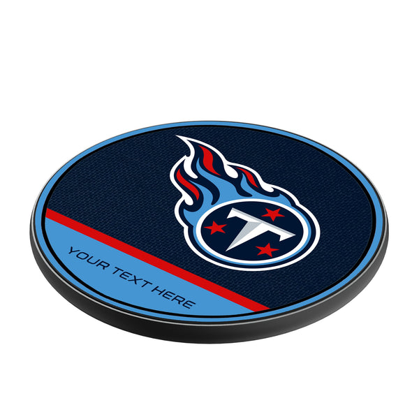 Tennessee Titans Personalized Endzone Solid 15-Watt Wireless Charger Iso.Jpg