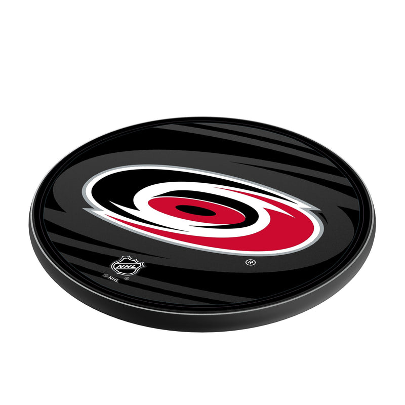 Carolina Hurricanes Monocolor Tilt 15-Watt Wireless Charger Iso.Jpg
