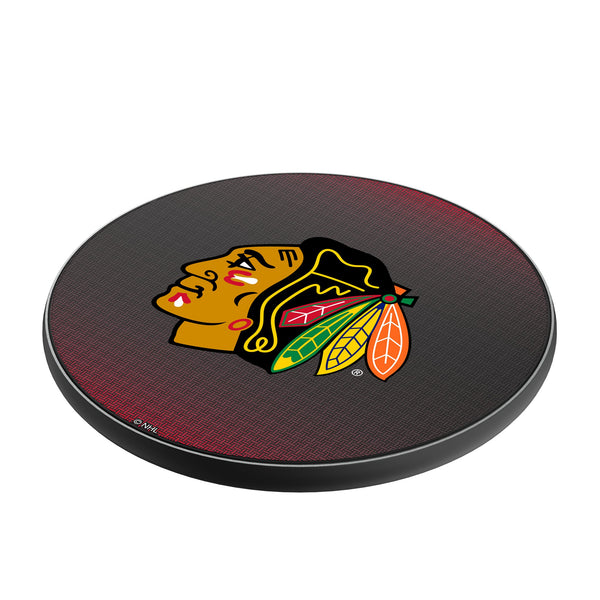 Chicago Blackhawks Linen 15-Watt Wireless Charger Iso.Jpg
