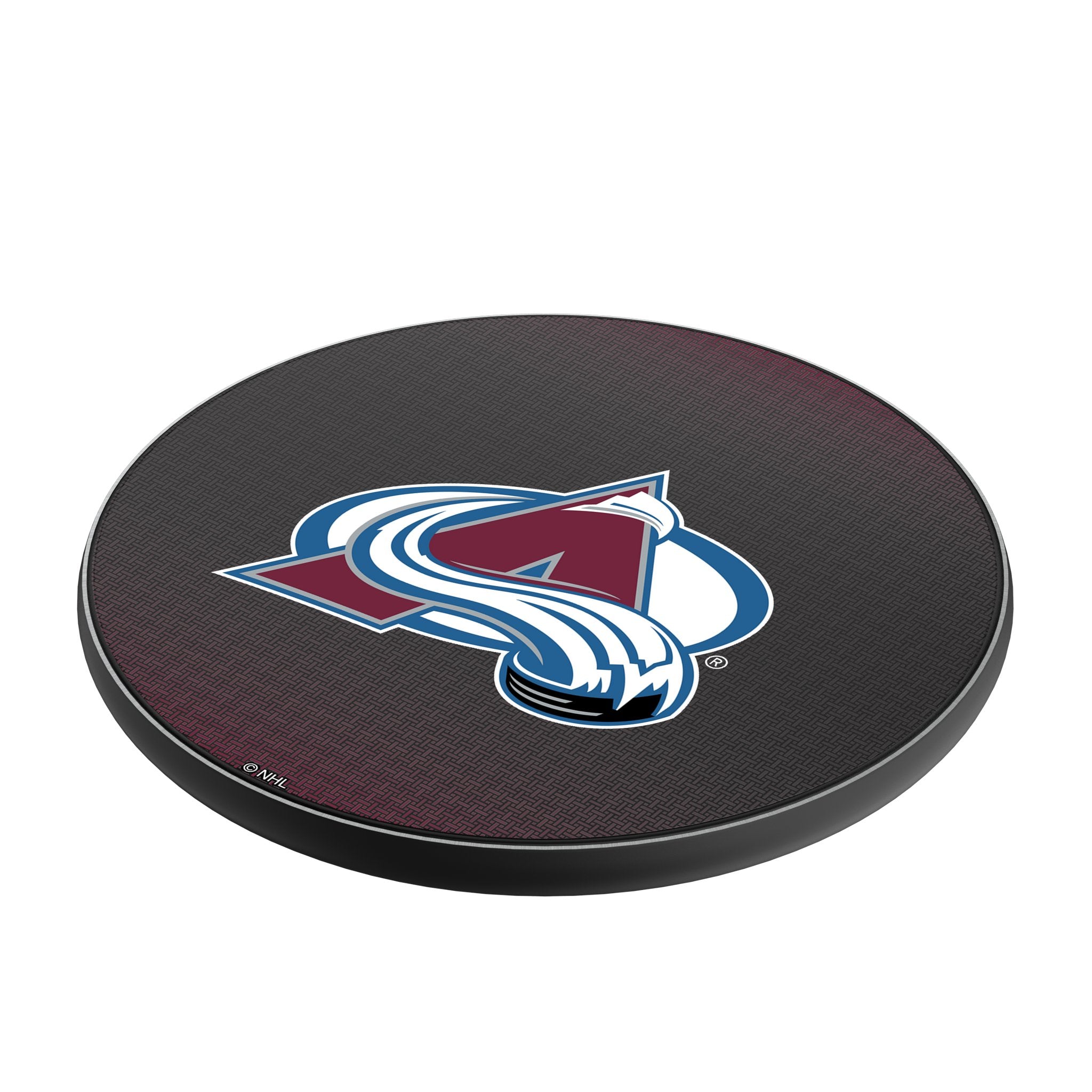 Colorado Avalanche Linen 15-Watt Wireless Charger Iso.Jpg