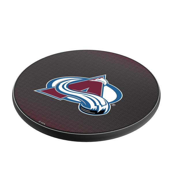 Colorado Avalanche Linen 15-Watt Wireless Charger Iso.Jpg