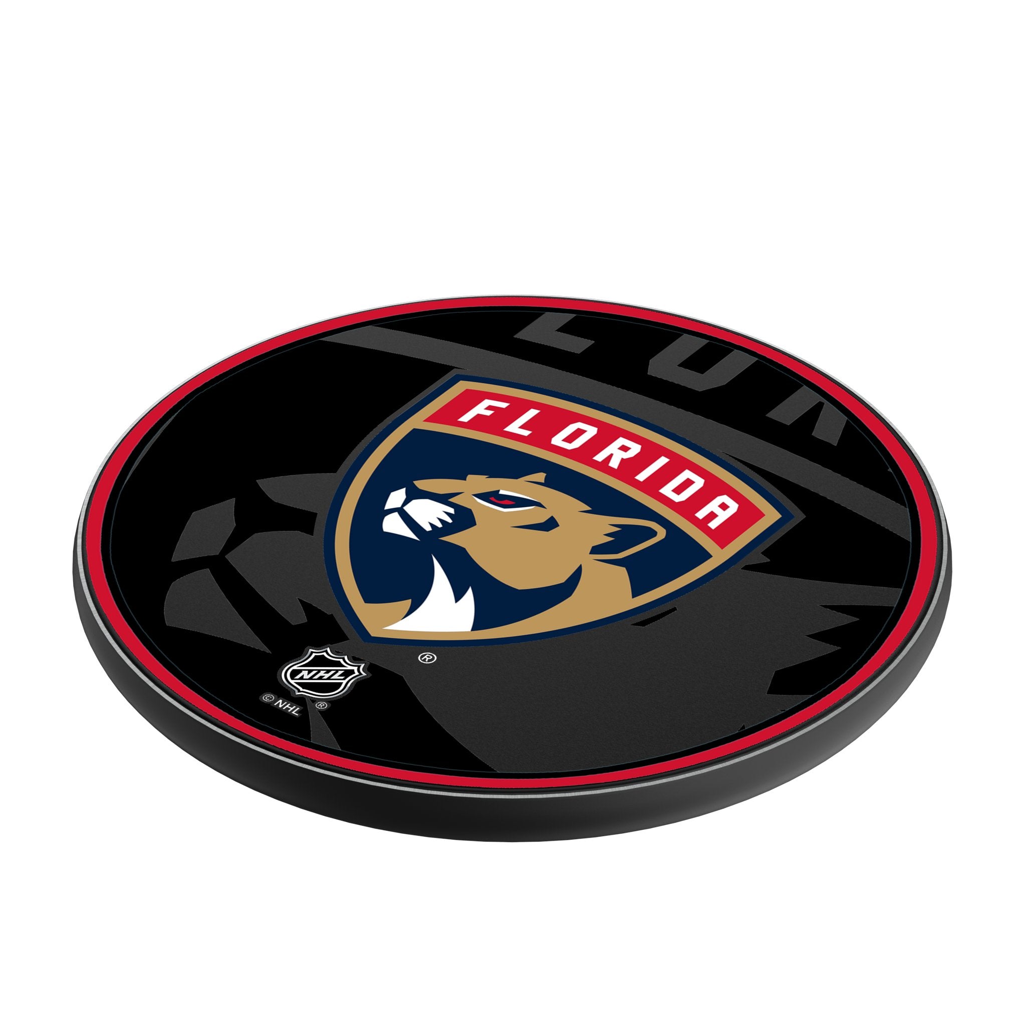 Florida Panthers Monocolor Tilt 15-Watt Wireless Charger Iso.Jpg