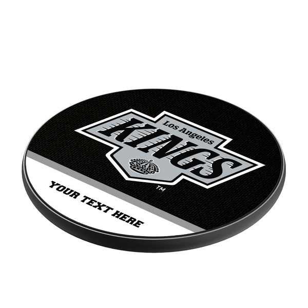 LA Kings Personalized Endzone Solid 15-Watt Wireless Charger Iso.Jpg