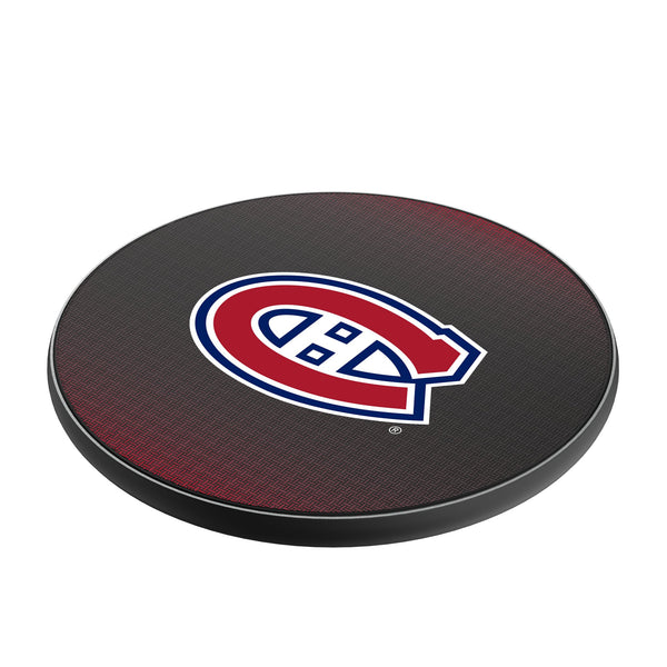 Montreal Canadiens Linen 15-Watt Wireless Charger Iso.Jpg