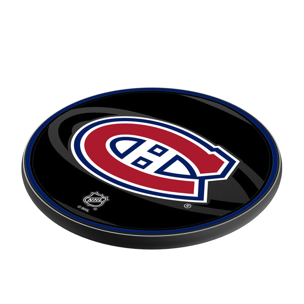 Montreal Canadiens Monocolor Tilt 15-Watt Wireless Charger Iso.Jpg