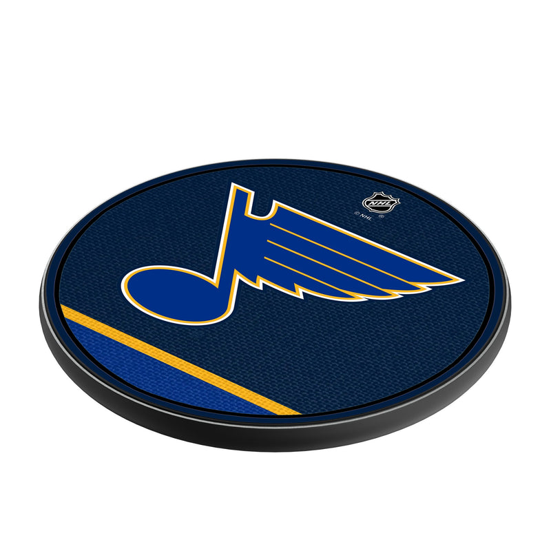 St. Louis Blues Stripe 15-Watt Wireless Charger Iso.Jpg