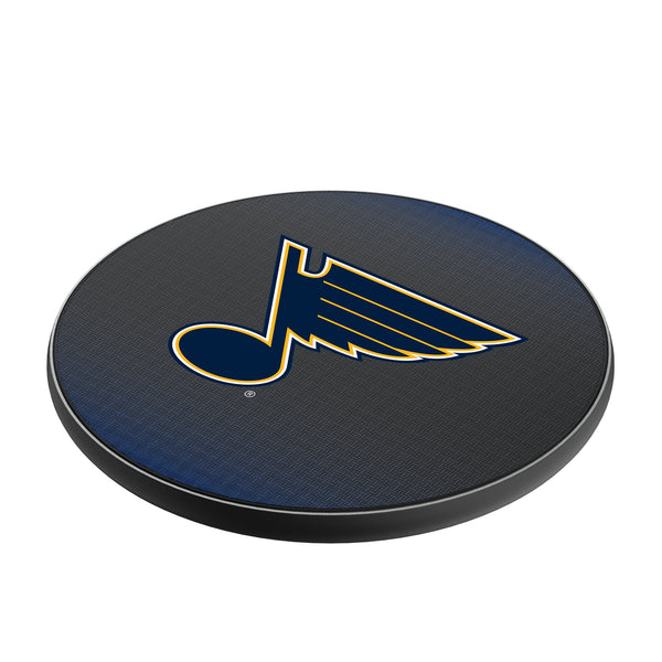 St. Louis Blues Linen 15-Watt Wireless Charger Iso.Jpg
