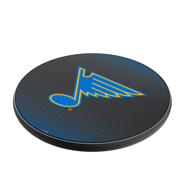 St. Louis Blues Linen 15-Watt Wireless Charger Iso.Jpg
